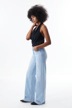 ONESO Effortless Mid Rise Wide Leg Jeans