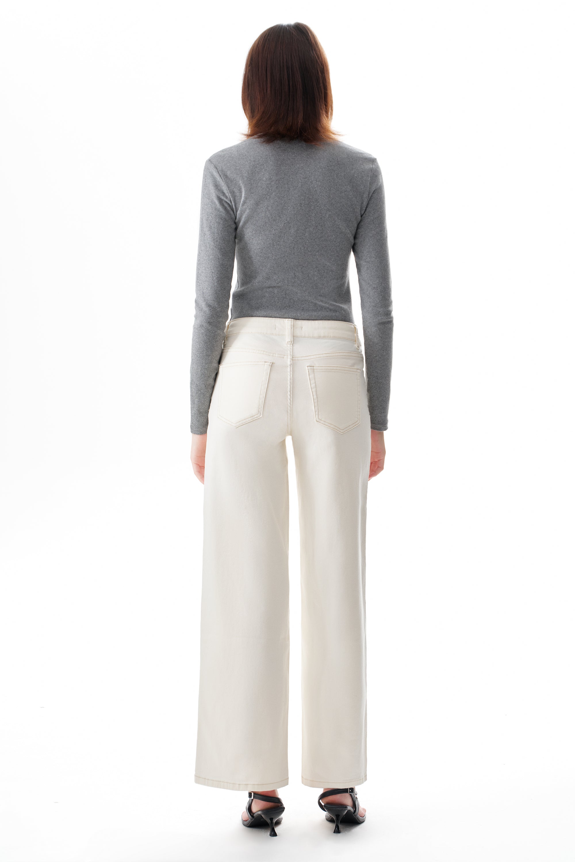 ONESO Modern Mid Rise Wide Leg Jeans