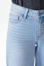 ONESO Vintage-Inspired Mid Rise Wide Leg Jeans