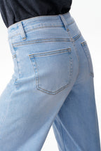 ONESO Vintage-Inspired Mid Rise Wide Leg Jeans