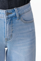 ONESO Vintage-Inspired Mid Rise Wide Leg Jeans