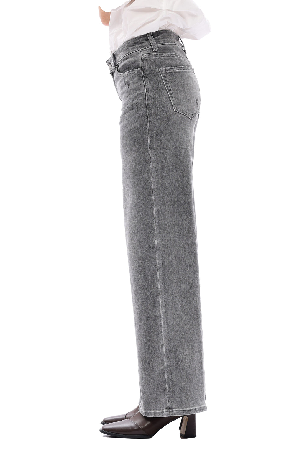 ONESO Effortless Mid Rise Wide Leg Jeans