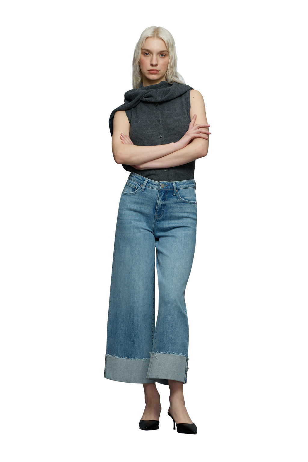 ONESO Timeless High Rise Wide Leg Jeans
