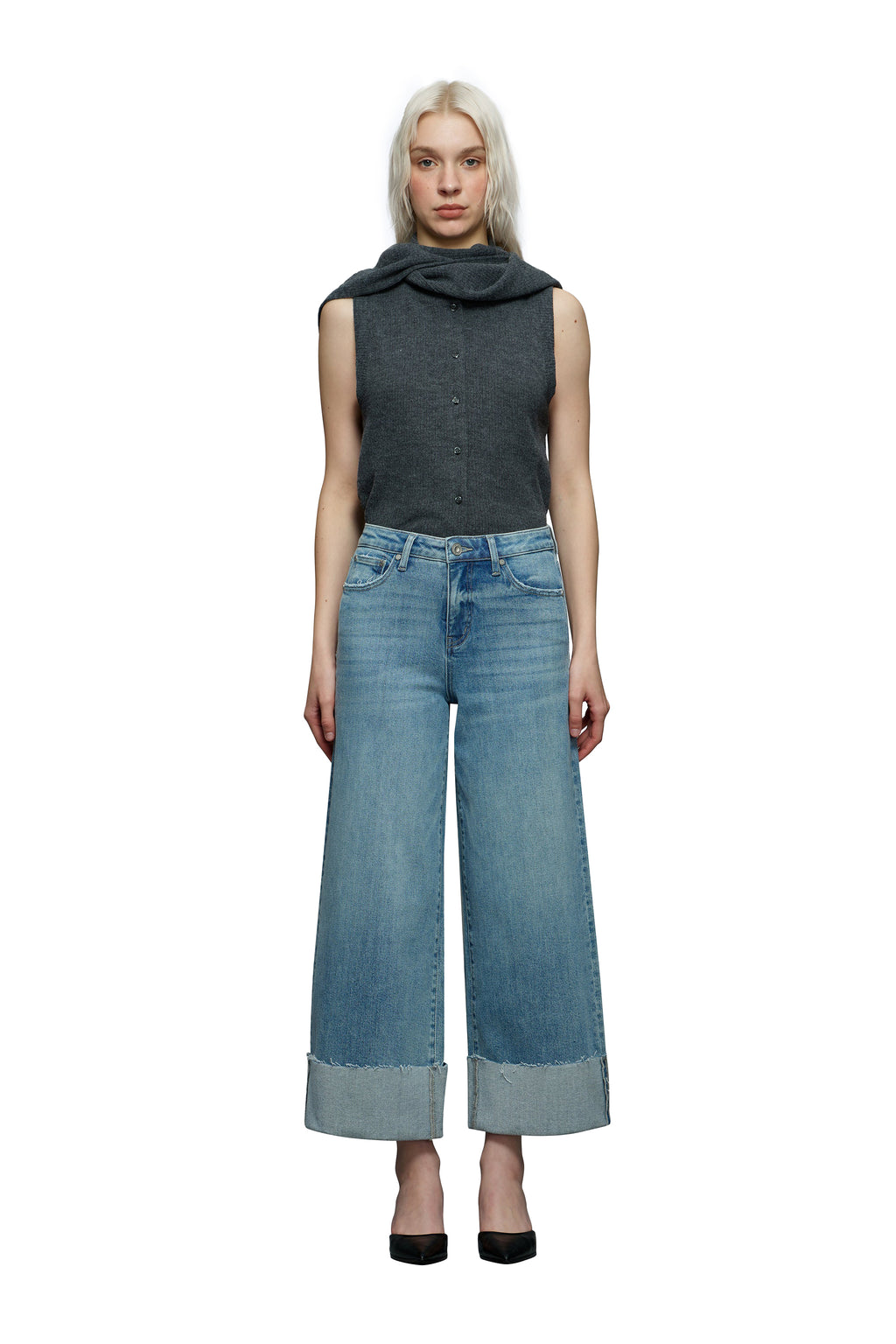 ONESO Timeless High Rise Wide Leg Jeans