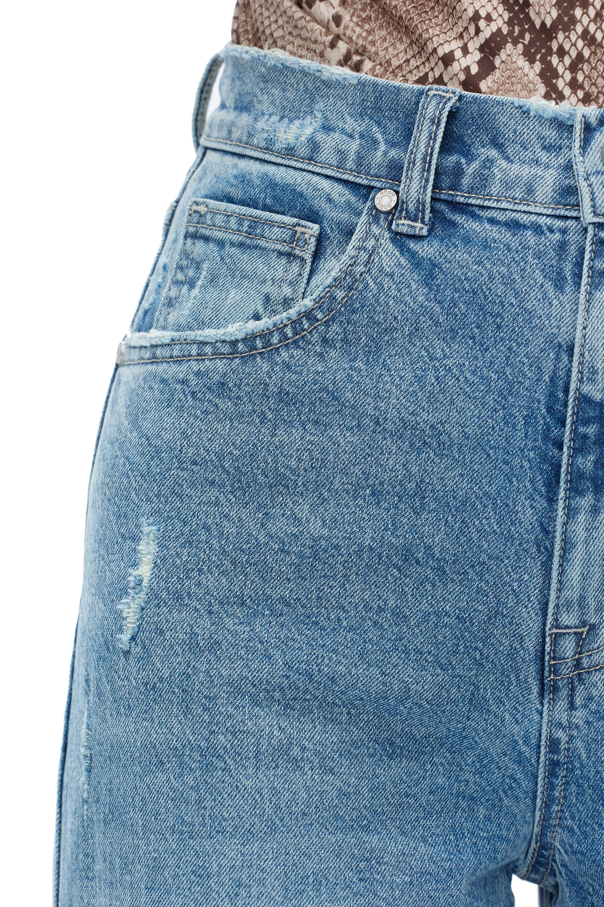 ONESO Retro High Rise Wide Leg Jeans