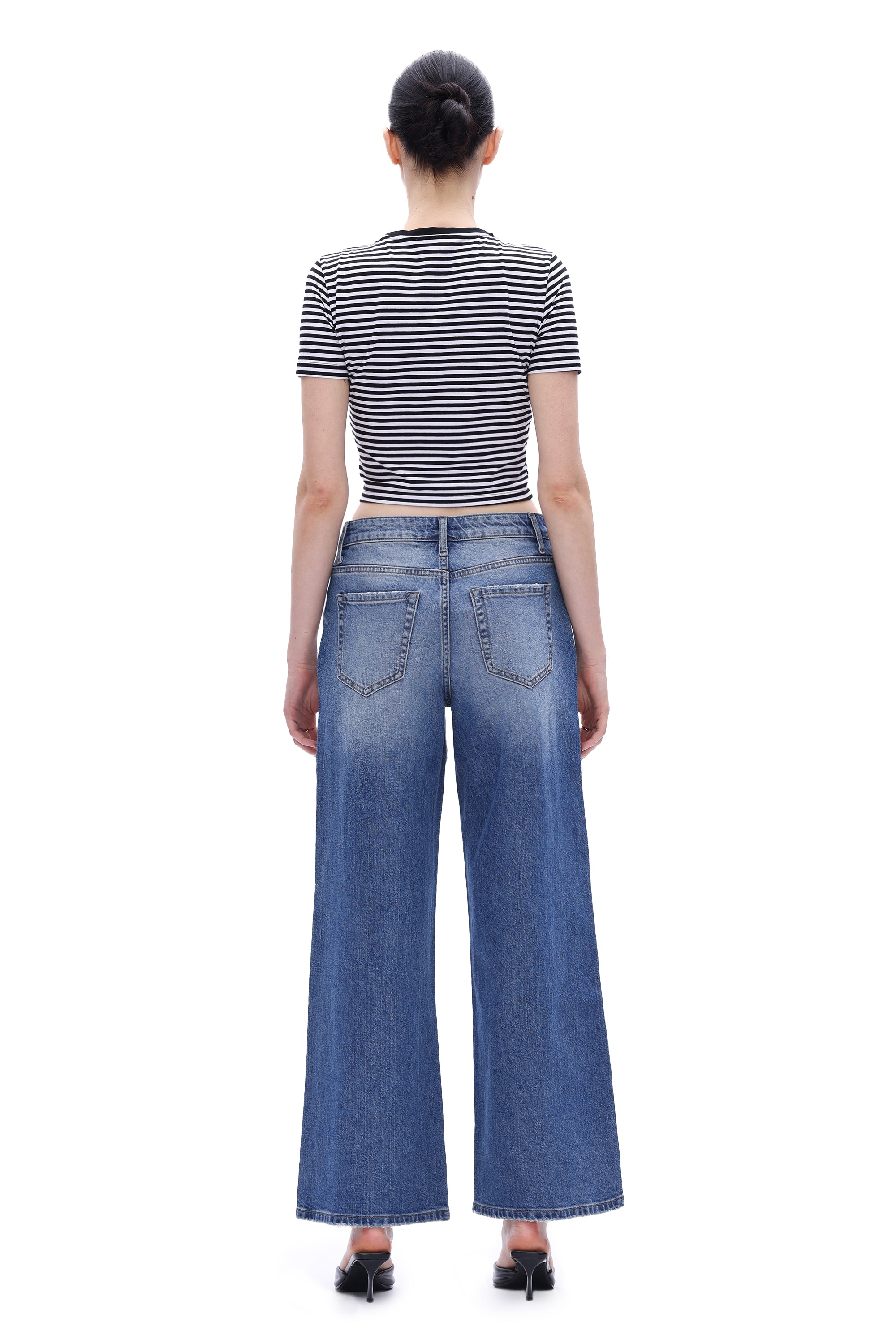 ONESO Rebellious Low Rise Wide Leg Jeans