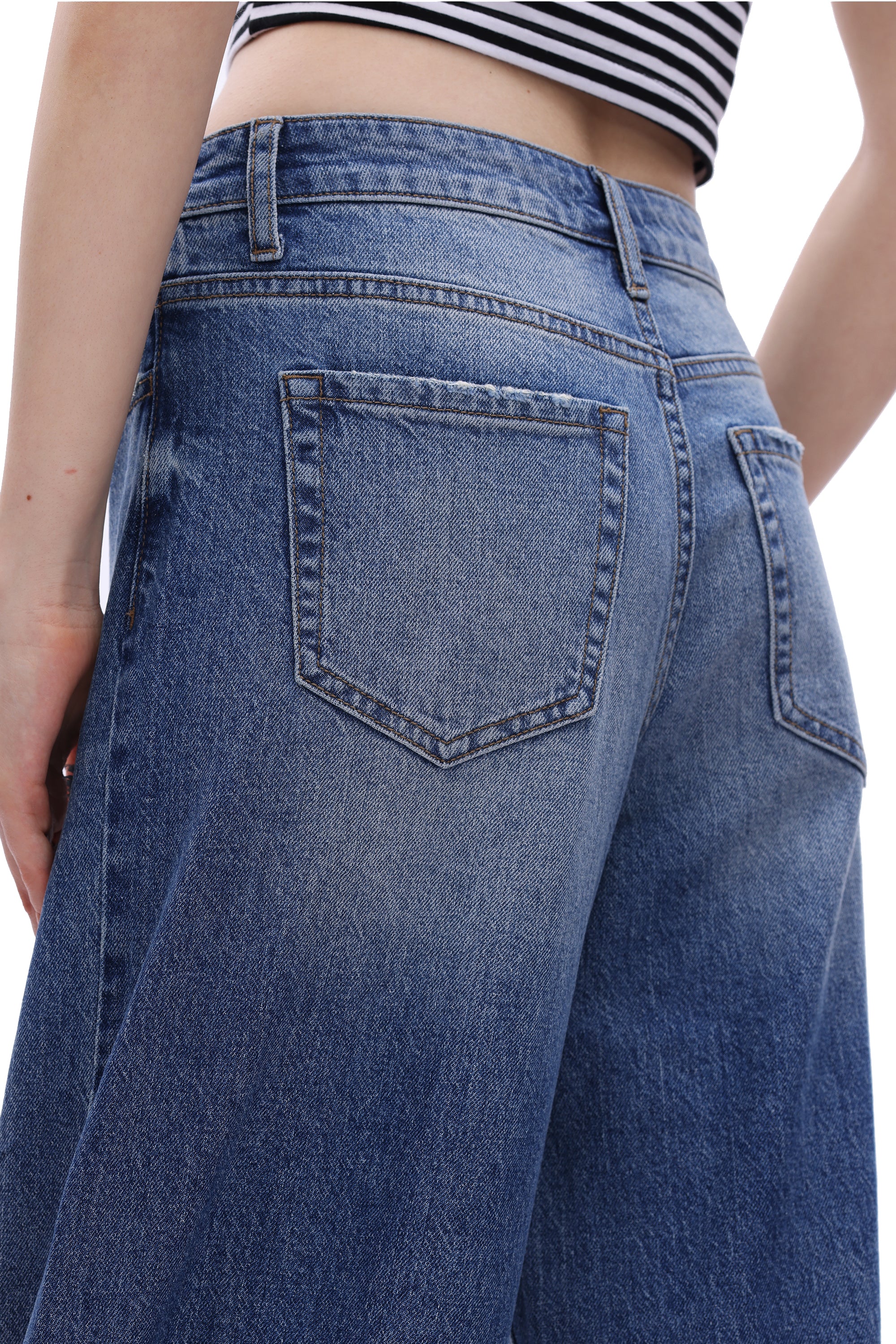ONESO Rebellious Low Rise Wide Leg Jeans