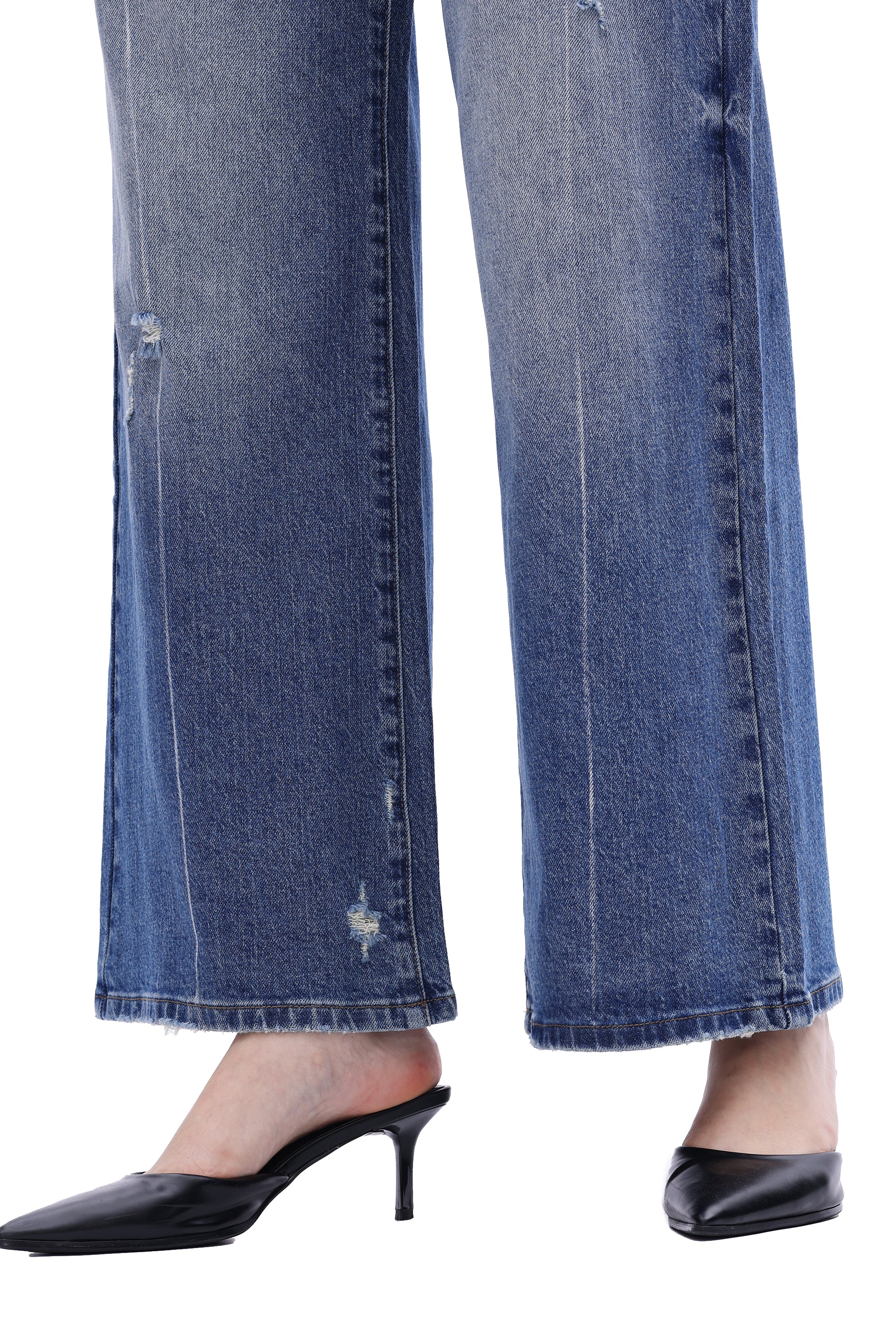 ONESO Rebellious Low Rise Wide Leg Jeans
