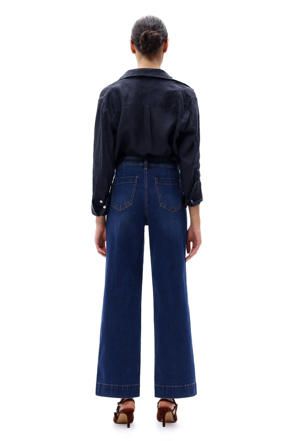 ONESO Tailored High Rise Wide Leg Jeans