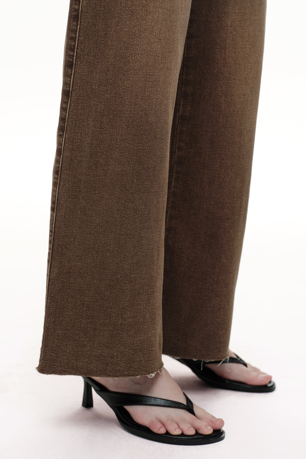 ONESO Earthy Mid Rise Wide Leg Jeans