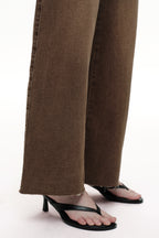 ONESO Earthy Mid Rise Wide Leg Jeans