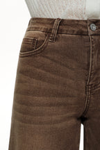 ONESO Earthy Mid Rise Wide Leg Jeans