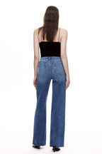 ONESO Relaxed Mid Rise Wide Leg Jeans