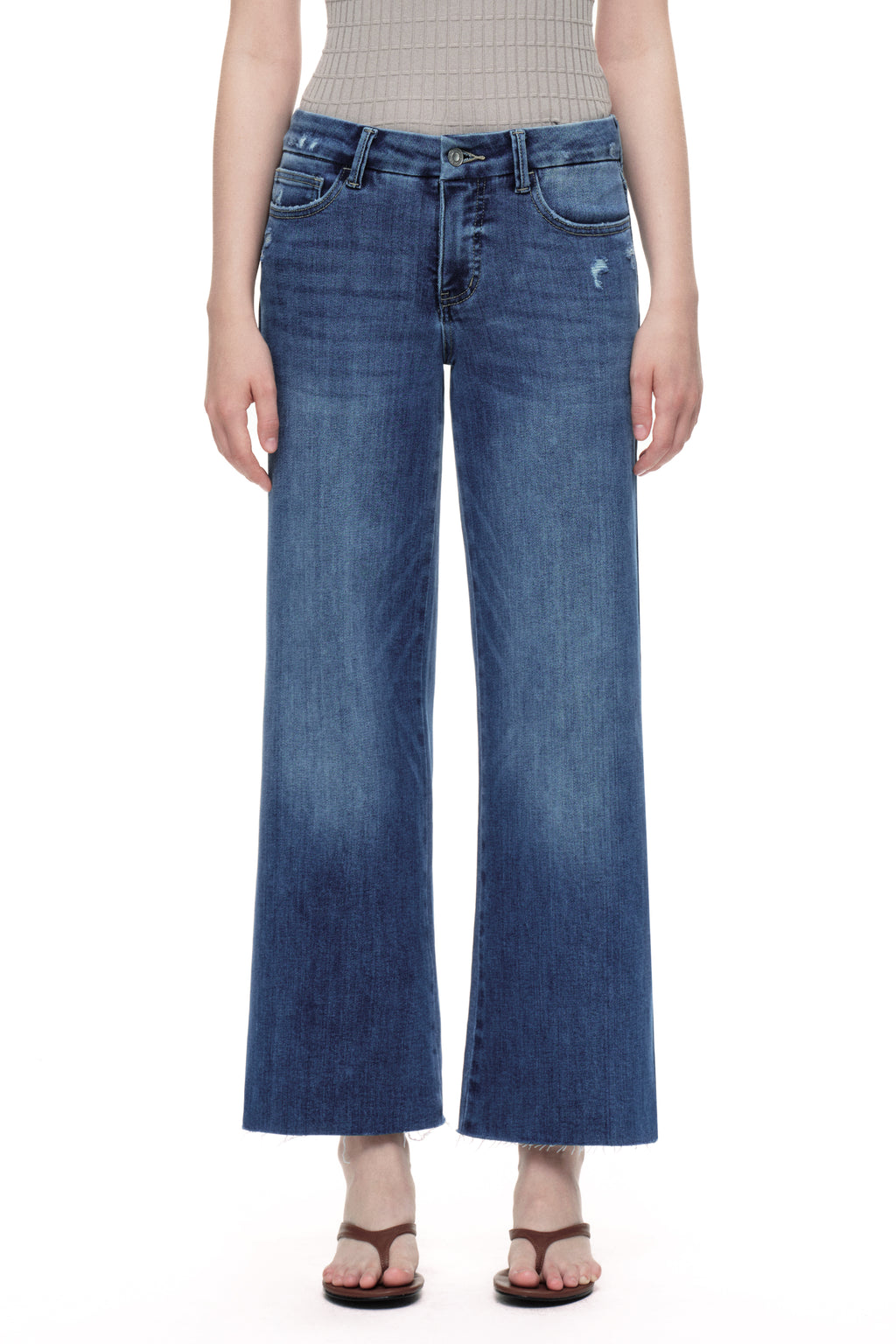 ONESO Effortless Mid Rise Wide Leg Jeans OSW8019-SP