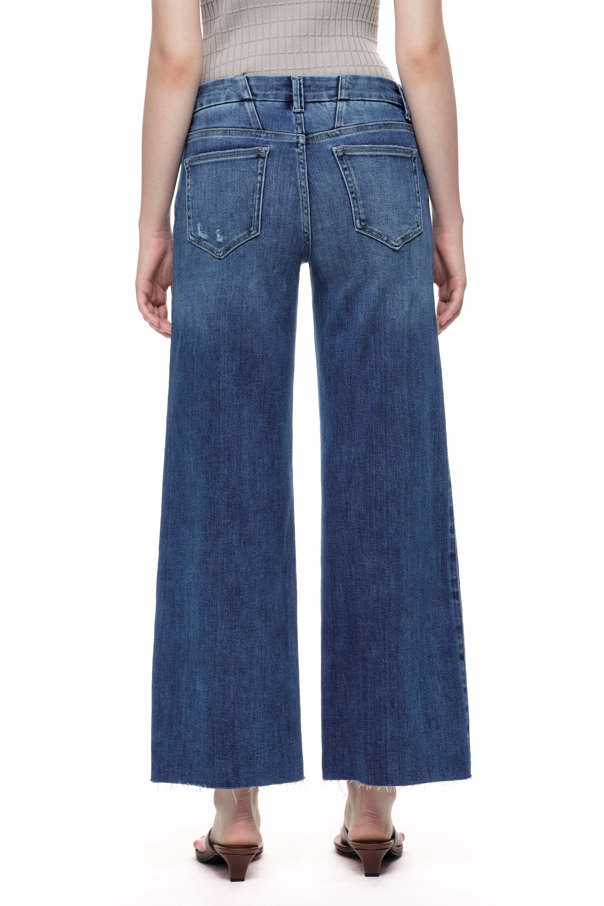 ONESO Effortless Mid Rise Wide Leg Jeans OSW8019-SP