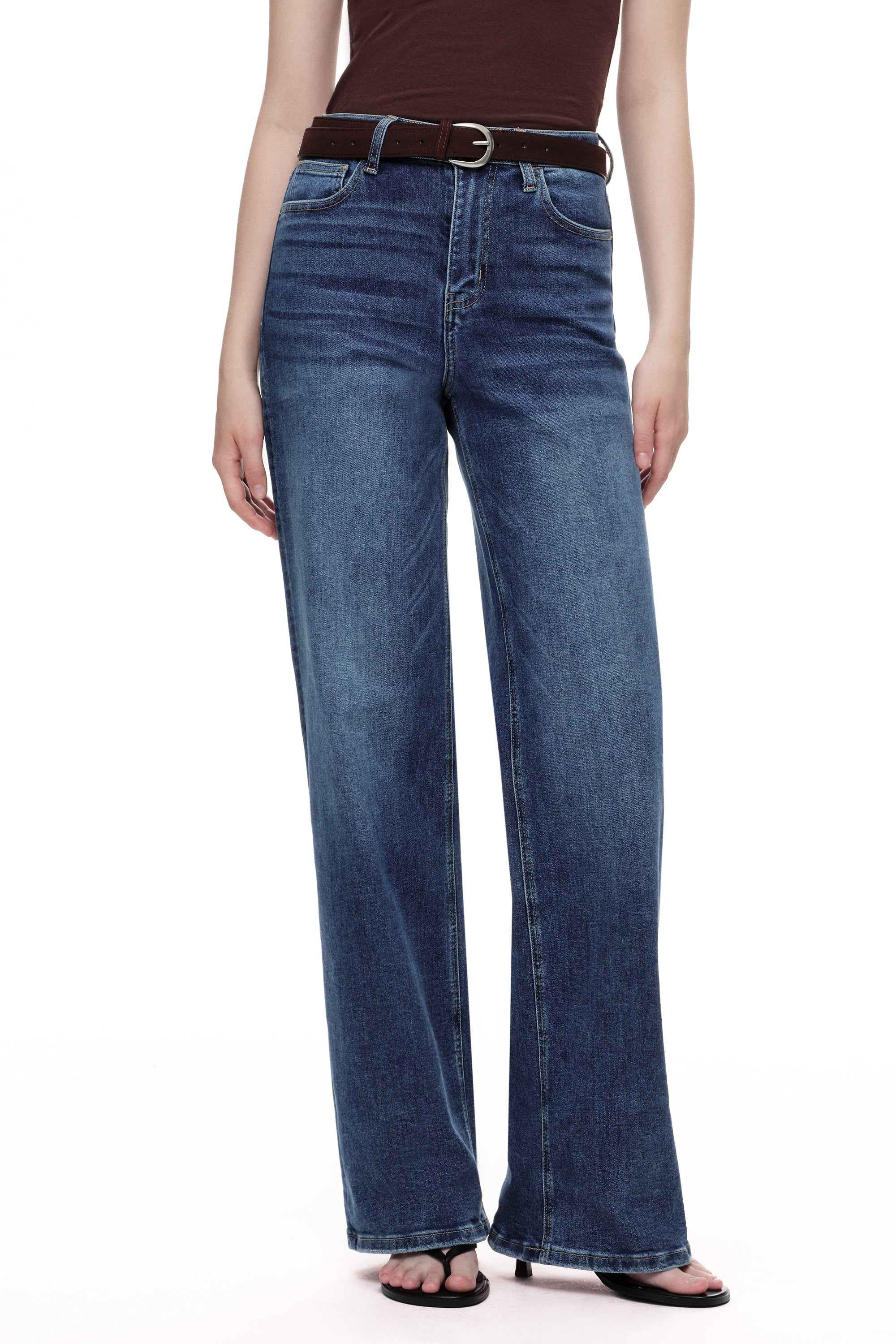 ONESO Timeless High Rise Wide Leg Jeans