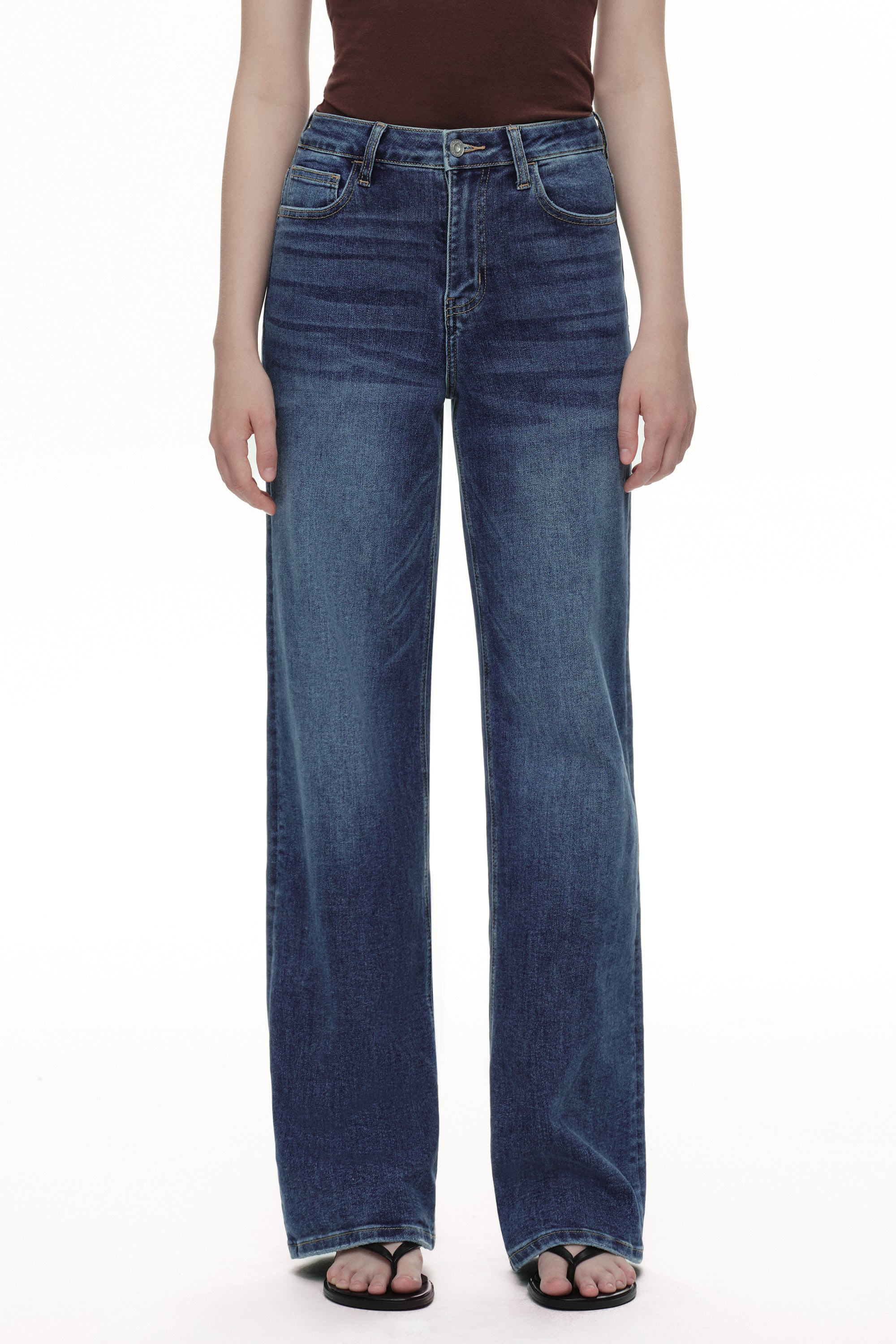 ONESO Timeless High Rise Wide Leg Jeans