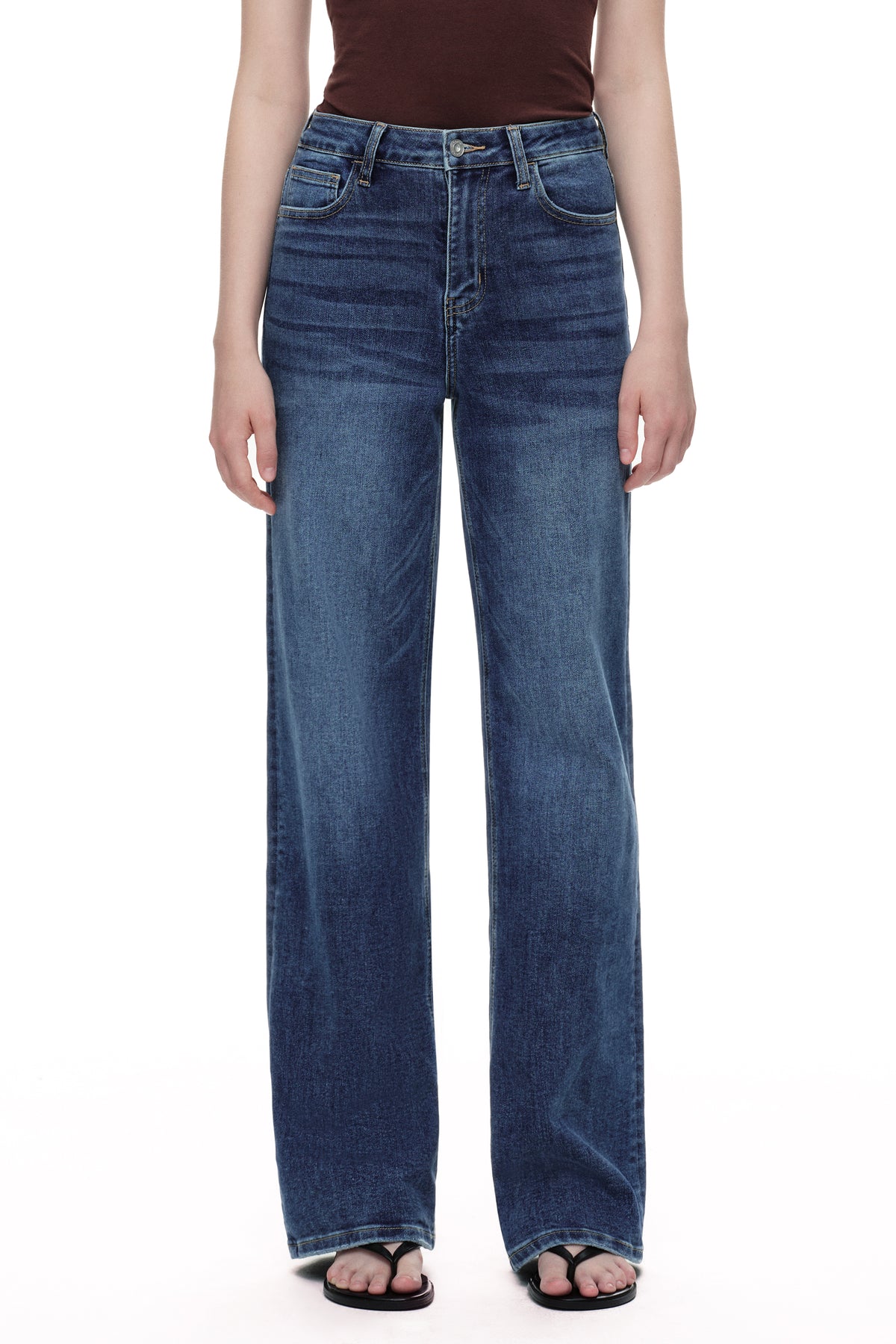 ONESO Timeless High Rise Wide Leg Jeans