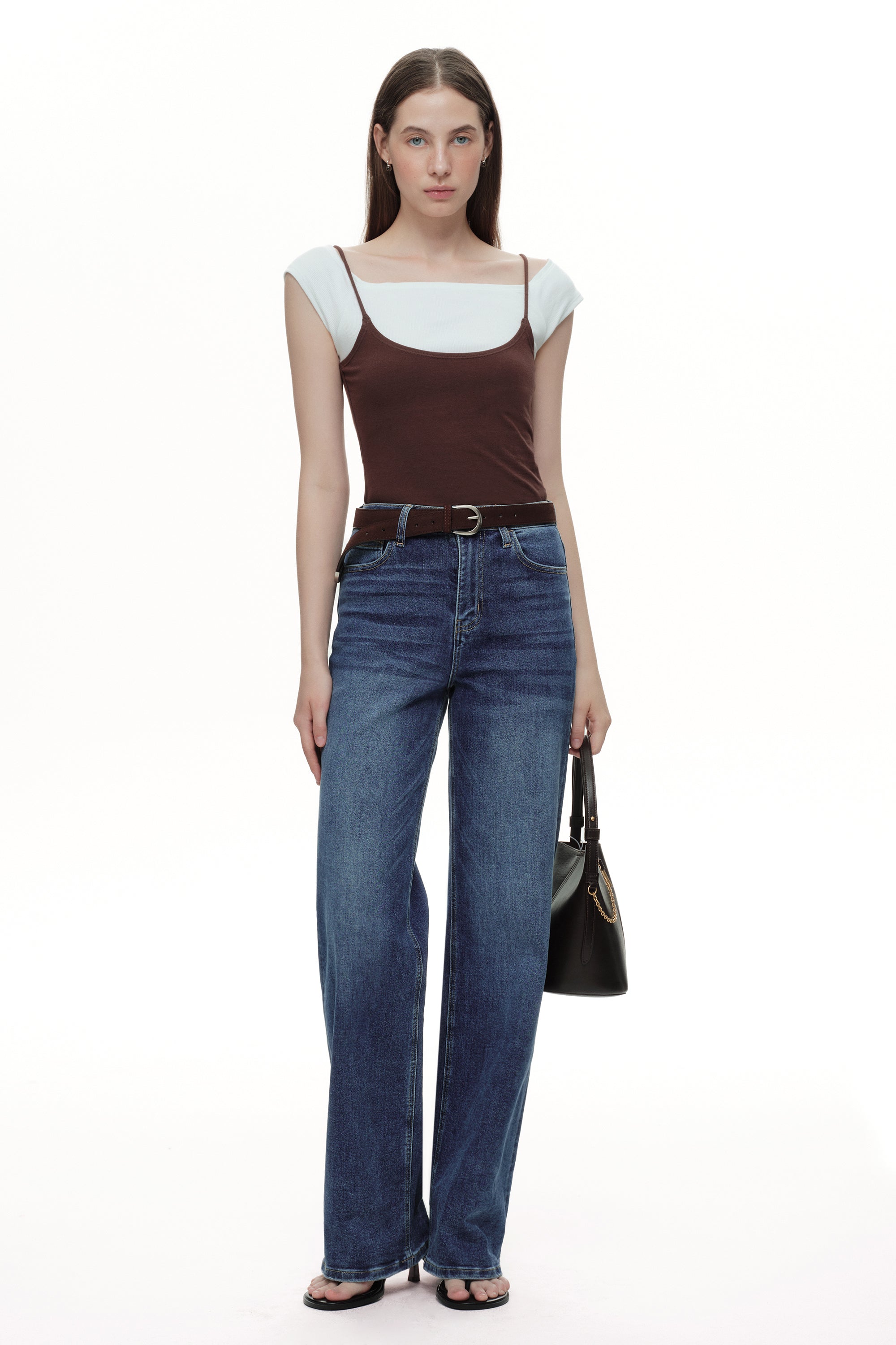 ONESO Timeless High Rise Wide Leg Jeans