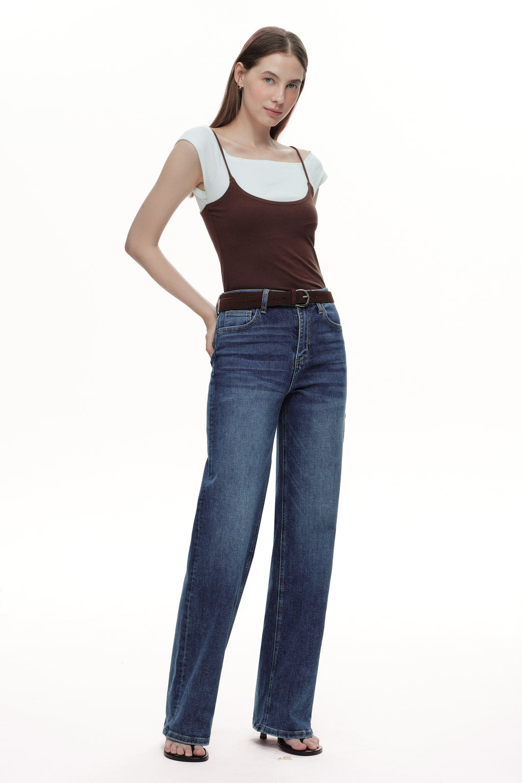 ONESO Timeless High Rise Wide Leg Jeans