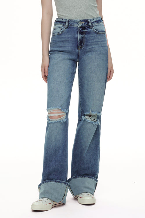 ONESO Chic High Rise Wide Leg Jeans