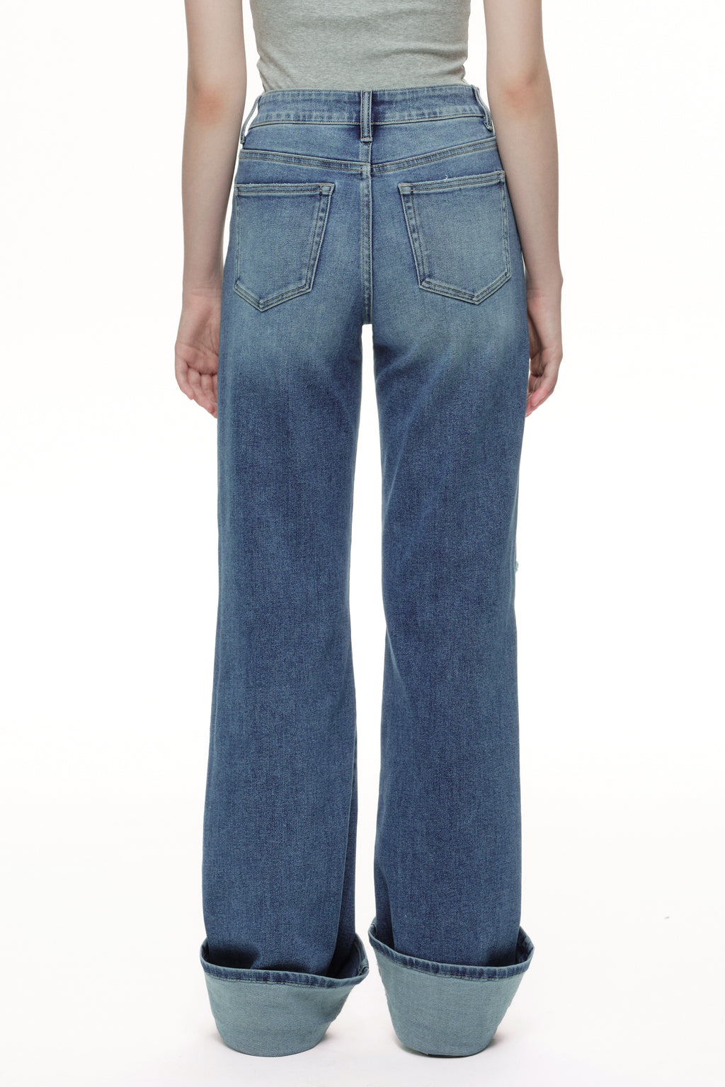 ONESO Chic High Rise Wide Leg Jeans