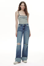 ONESO Chic High Rise Wide Leg Jeans