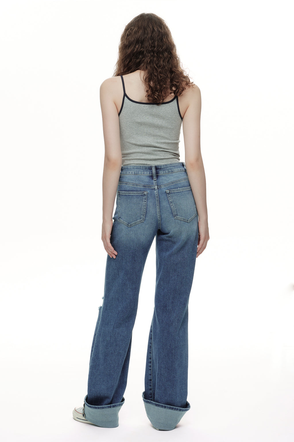ONESO Chic High Rise Wide Leg Jeans