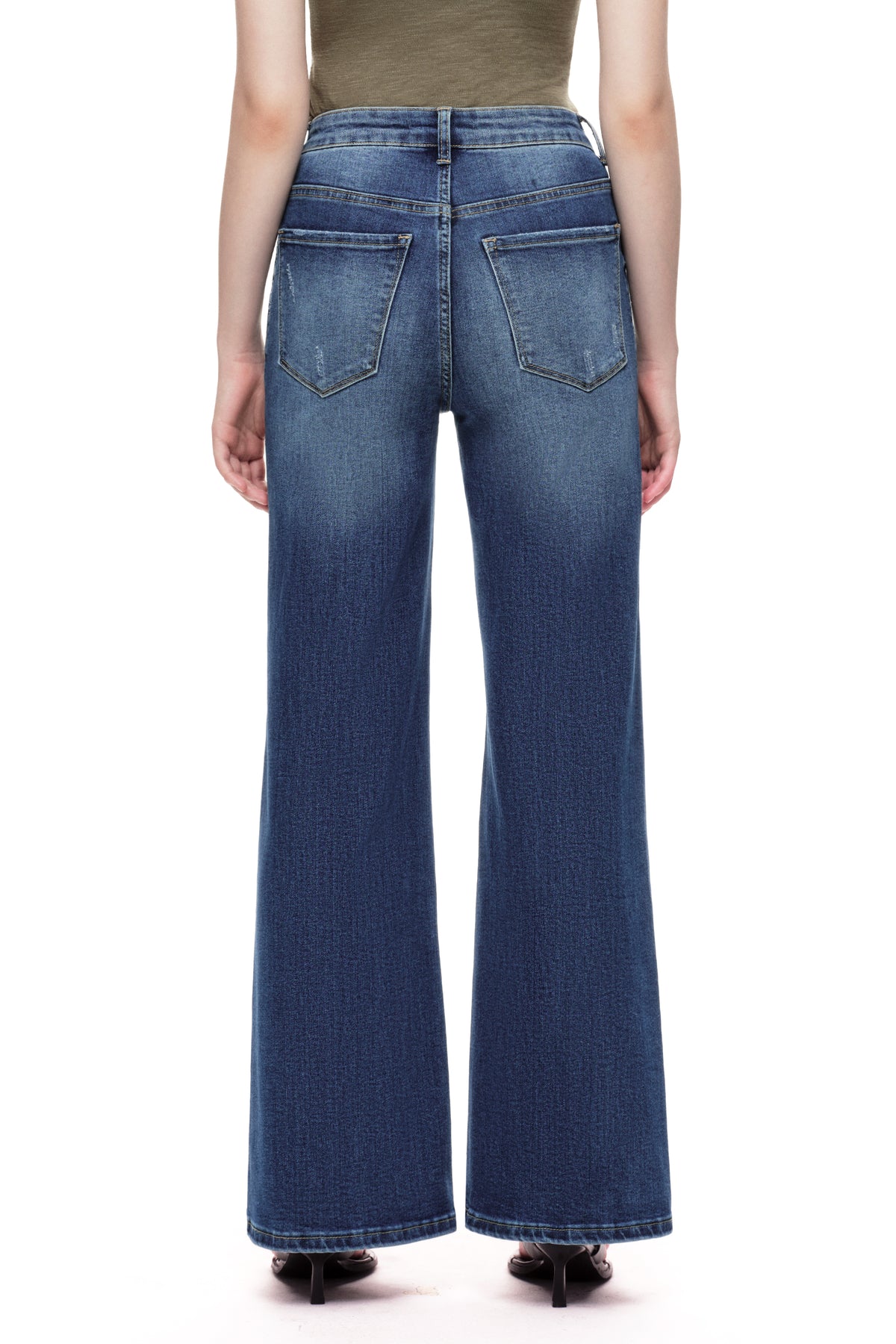 ONESO Elevated High Rise Wide Leg Jeans