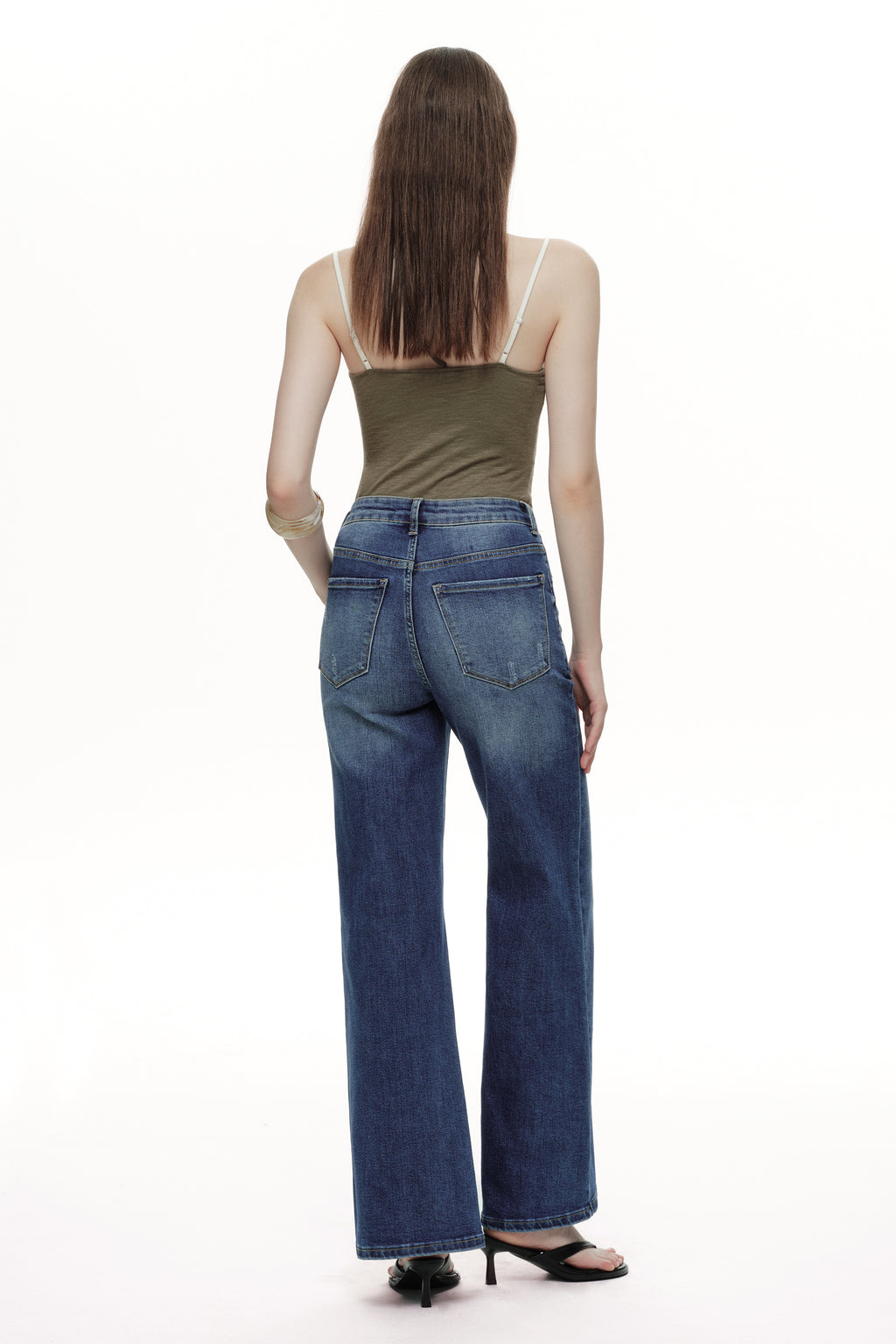 ONESO Elevated High Rise Wide Leg Jeans