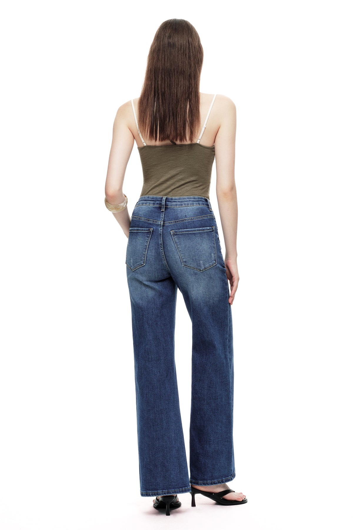 ONESO Elevated High Rise Wide Leg Jeans