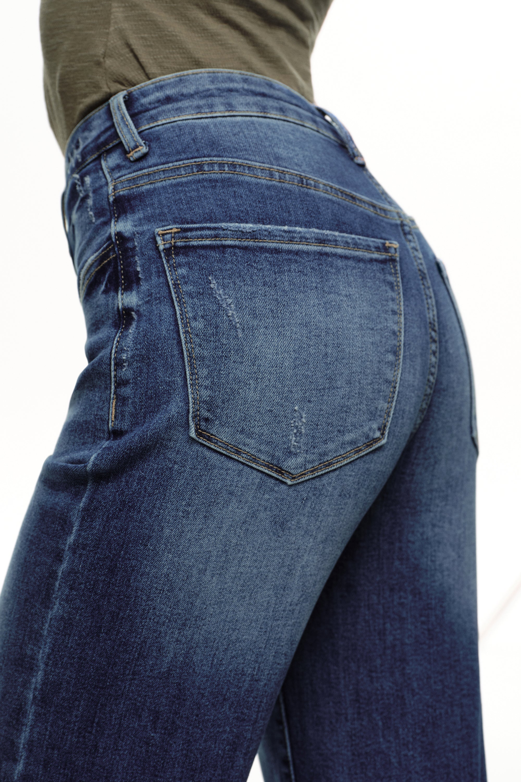 ONESO Elevated High Rise Wide Leg Jeans