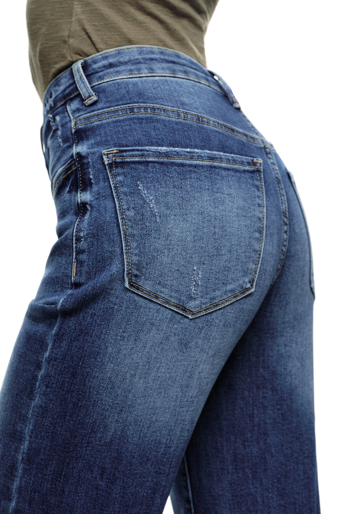 ONESO Elevated High Rise Wide Leg Jeans