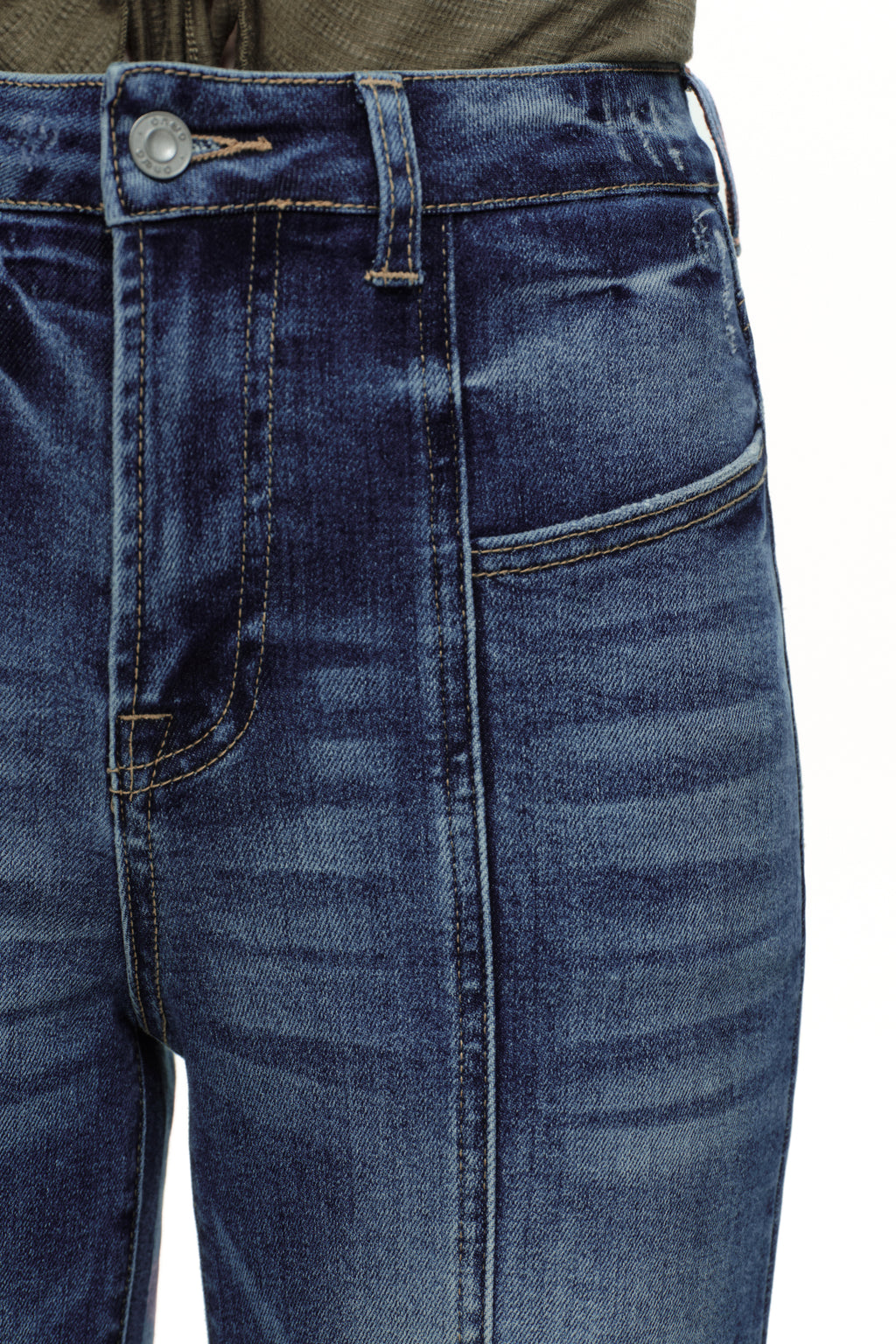ONESO Elevated High Rise Wide Leg Jeans