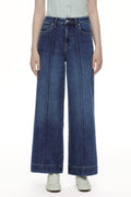 ONESO Clean Cut Modern High Rise Wide Leg Jeans