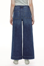 ONESO Clean Cut Modern High Rise Wide Leg Jeans