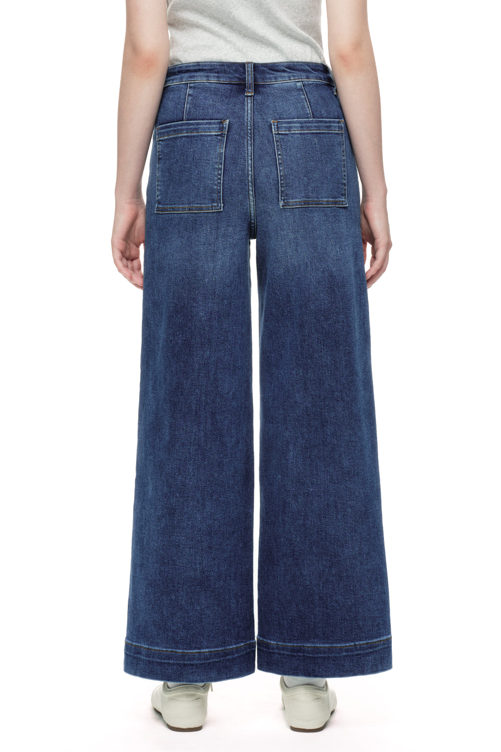 ONESO Clean Cut Modern High Rise Wide Leg Jeans