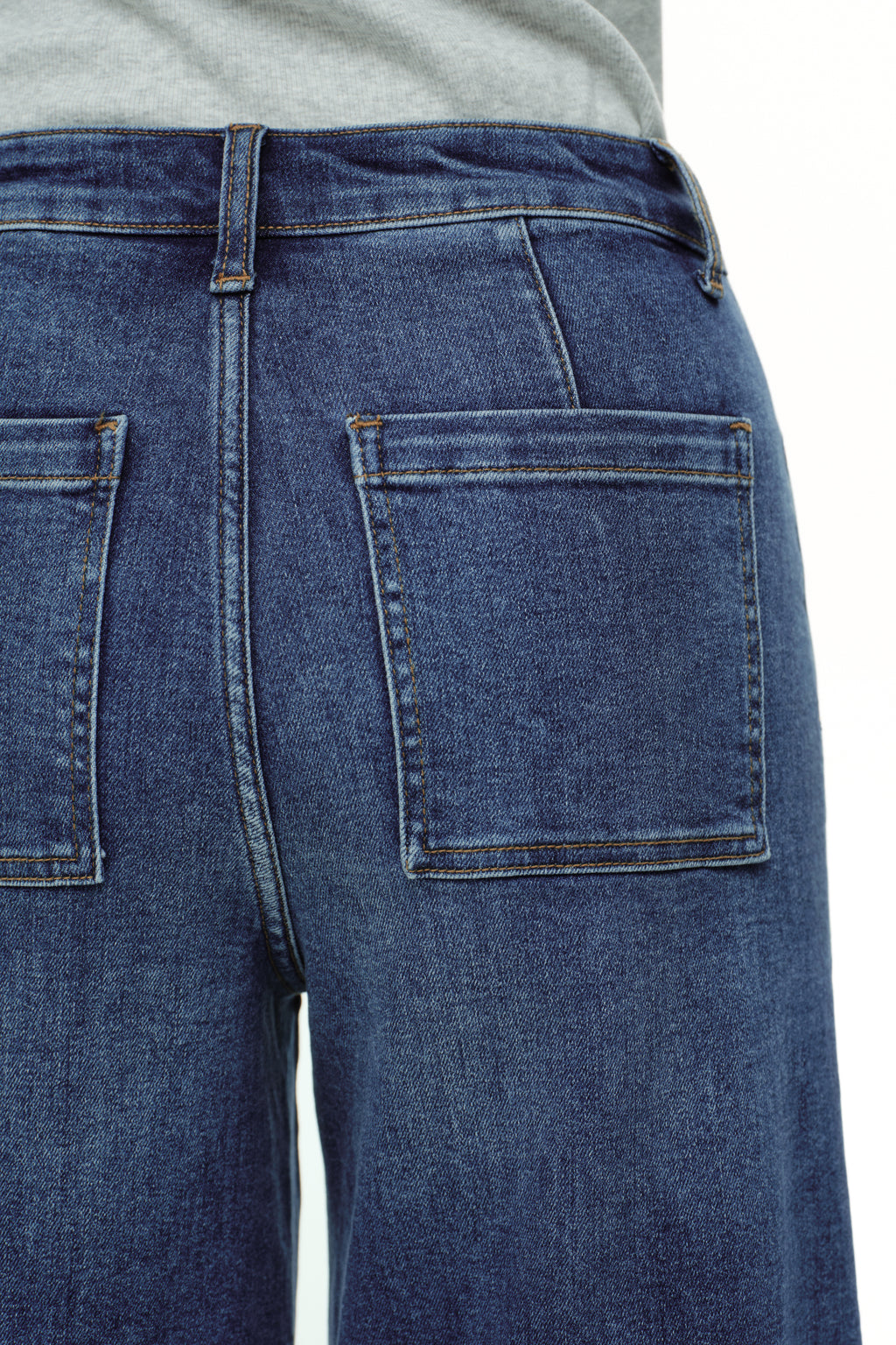 ONESO Clean Cut Modern High Rise Wide Leg Jeans