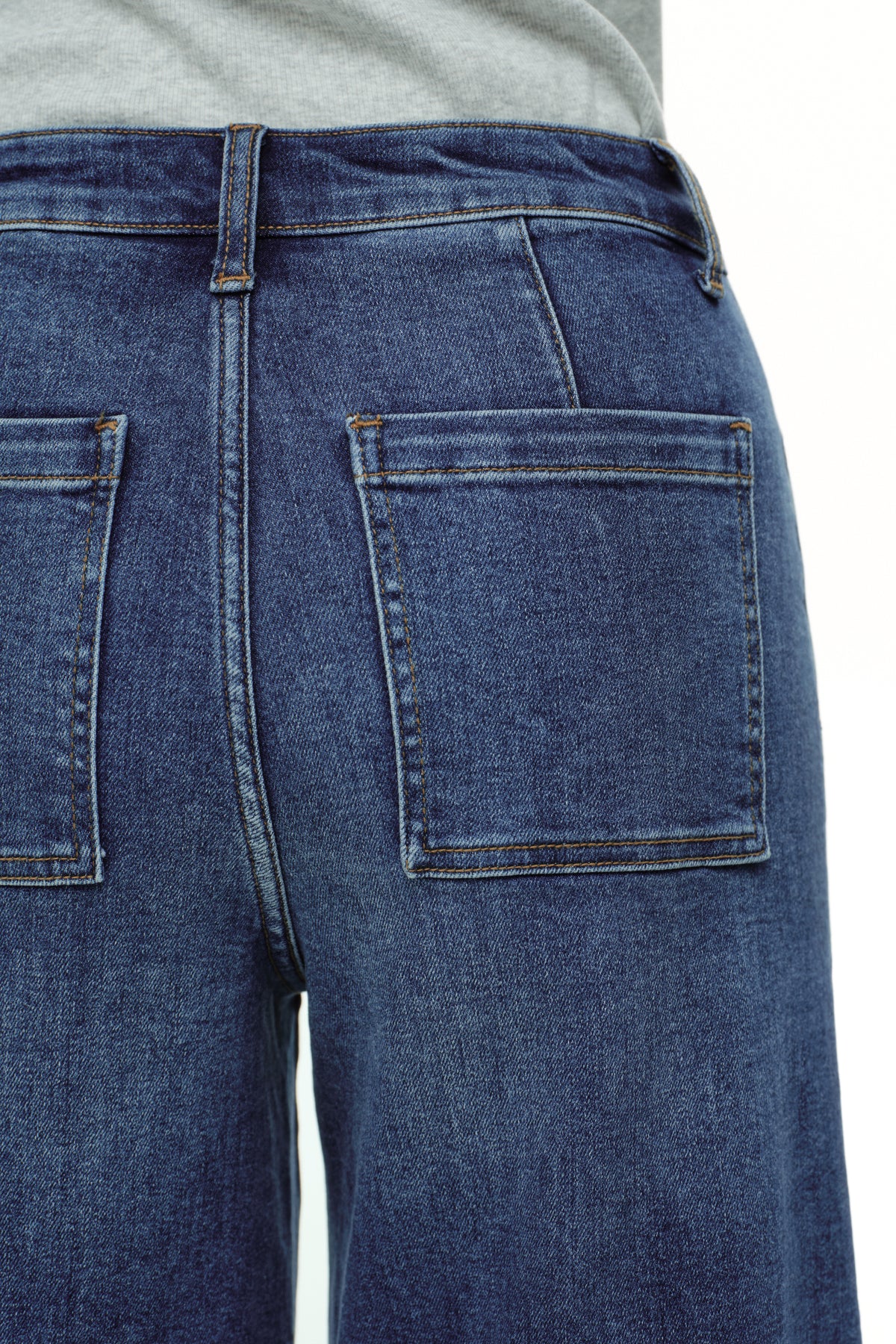ONESO Clean Cut Modern High Rise Wide Leg Jeans