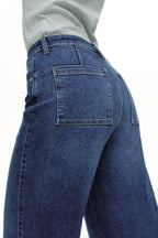 ONESO Clean Cut Modern High Rise Wide Leg Jeans