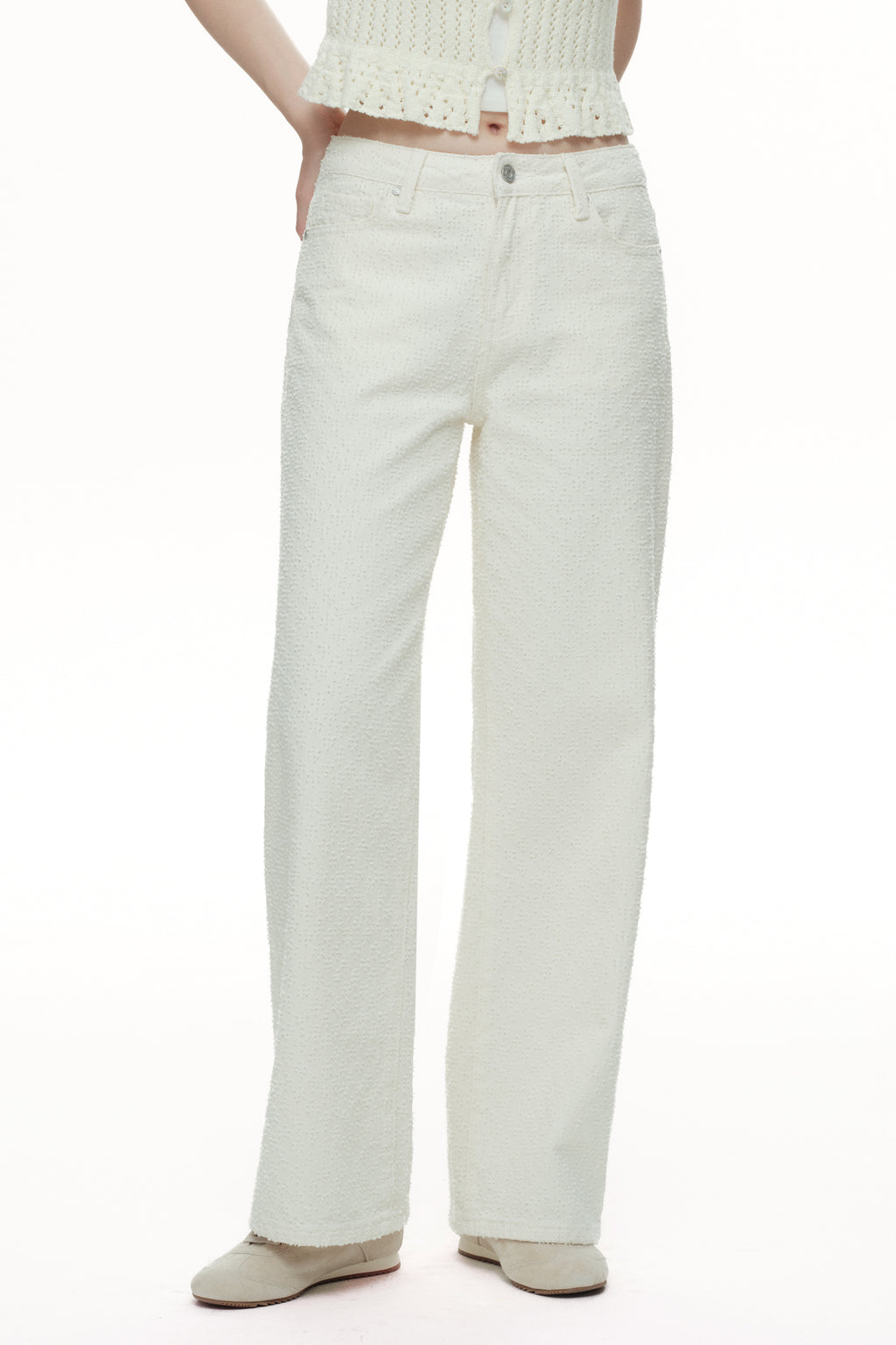 ONESO Elevated High Rise Wide Leg Jeans