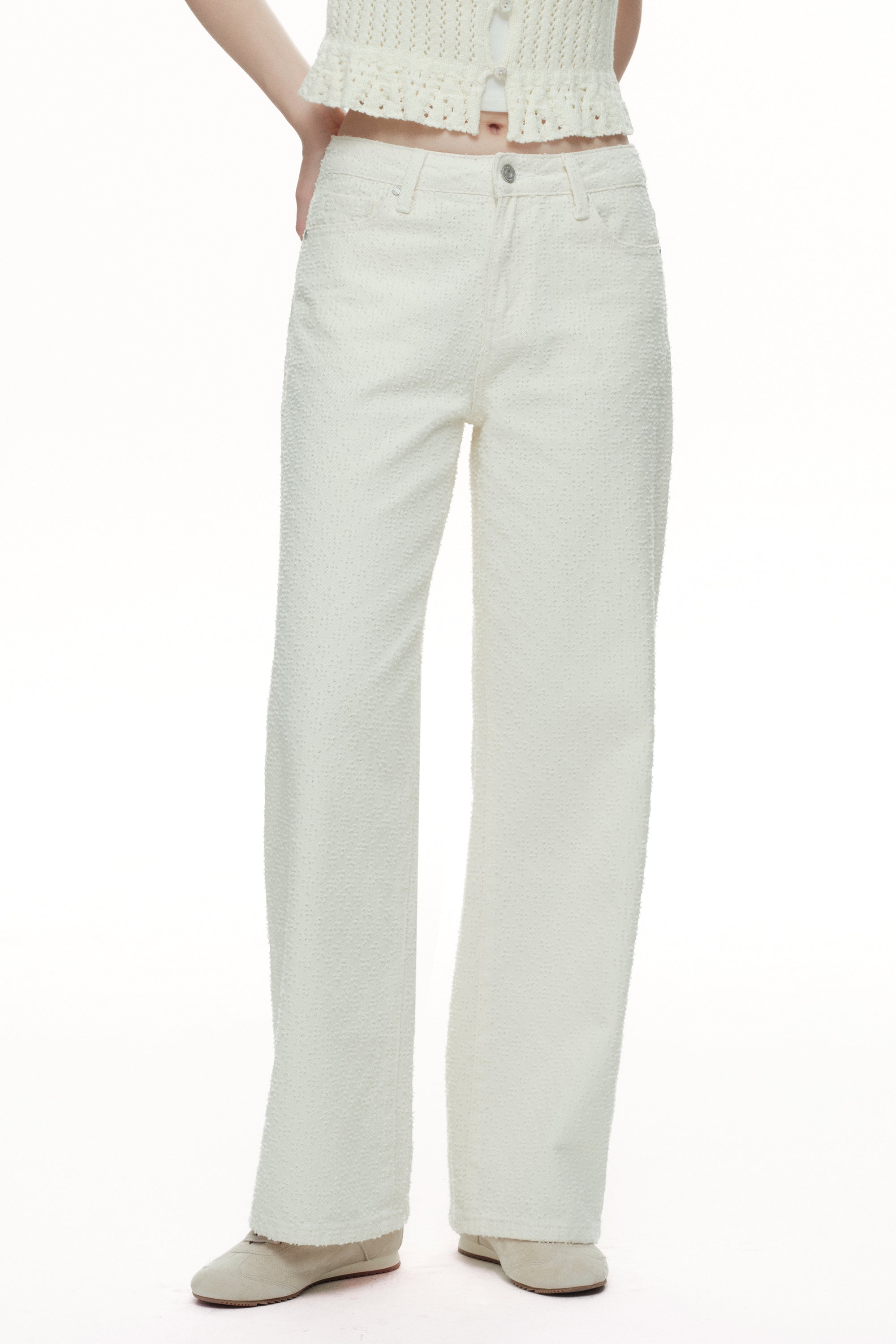 ONESO Elevated High Rise Wide Leg Jeans