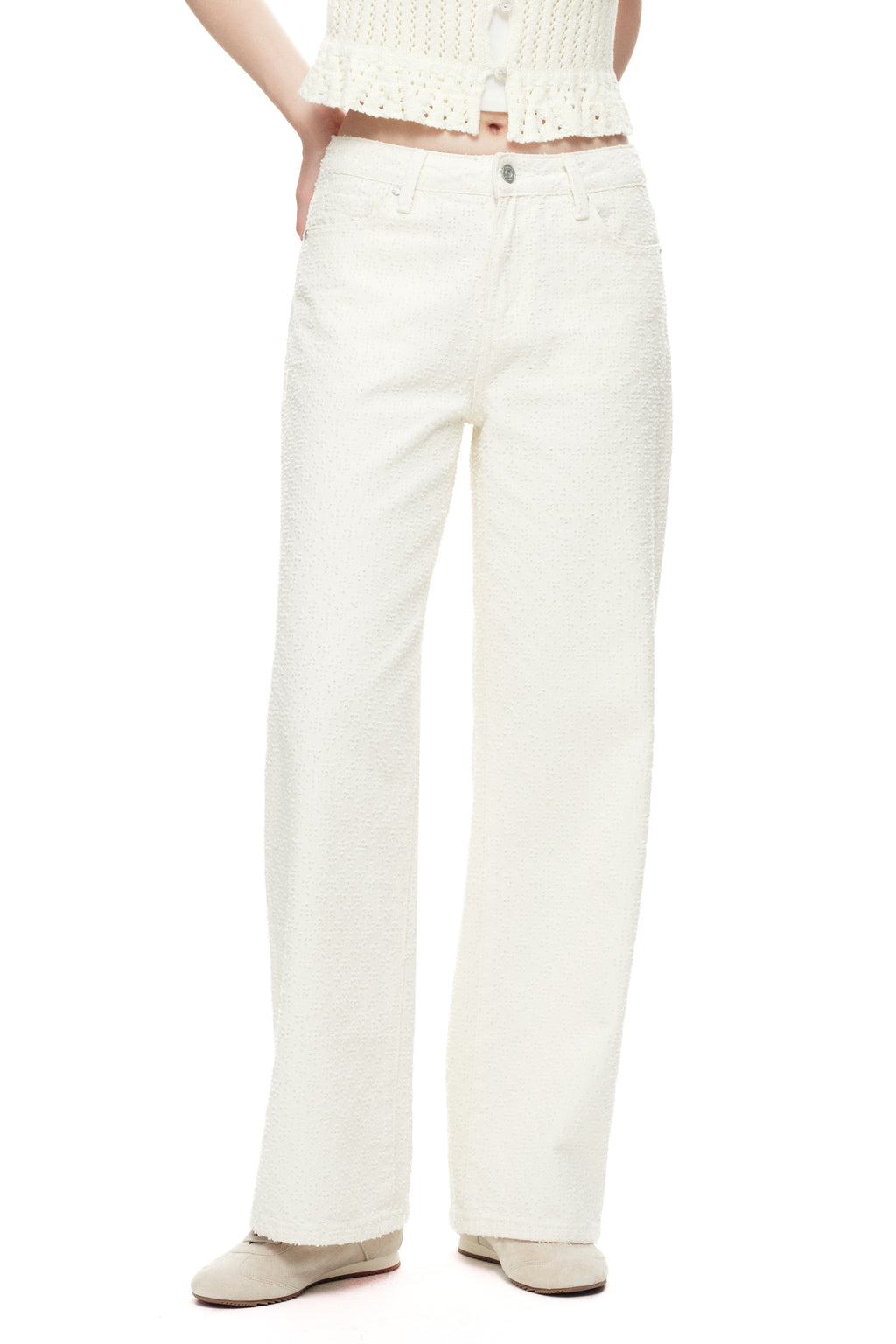 ONESO Elevated High Rise Wide Leg Jeans