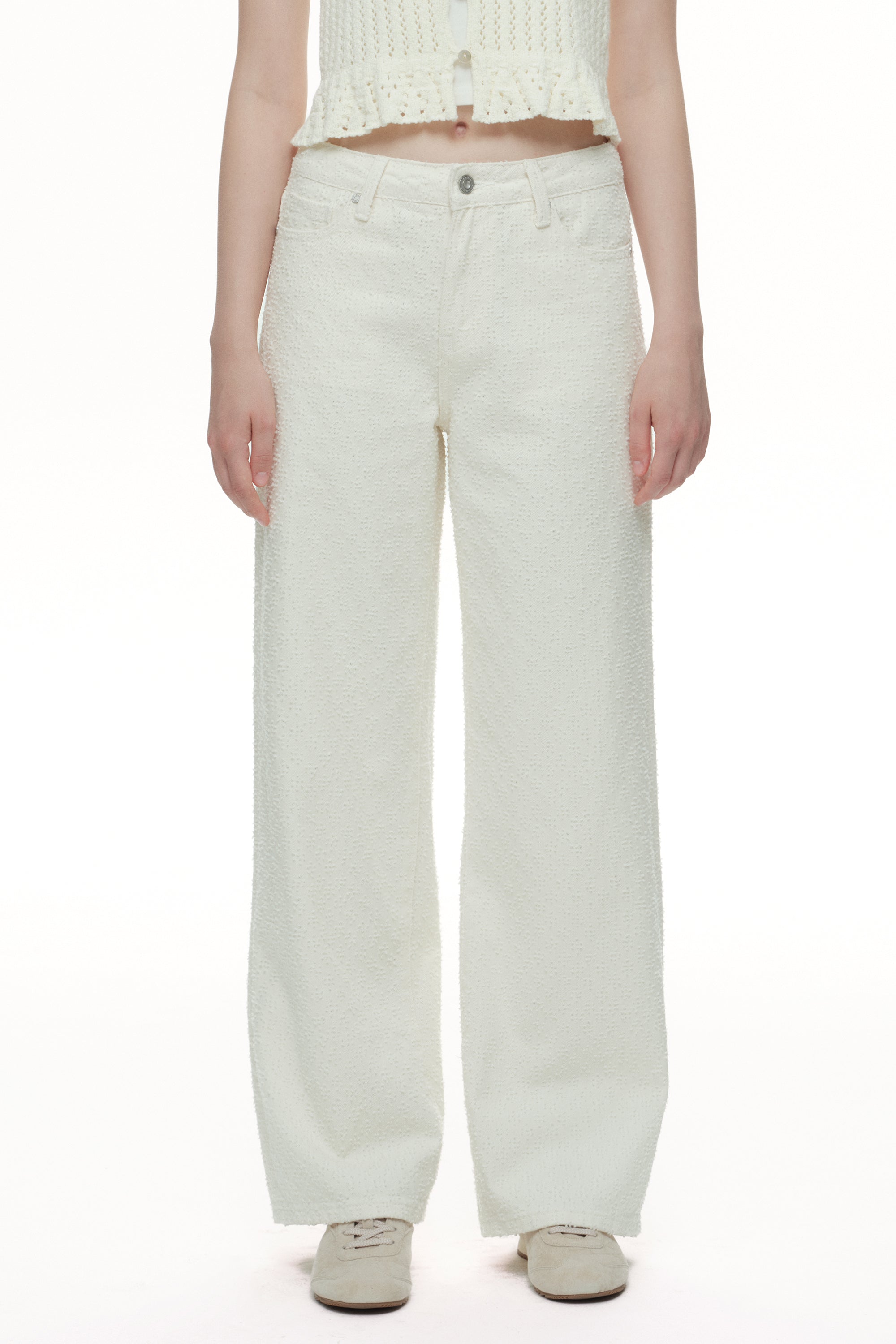 ONESO Elevated High Rise Wide Leg Jeans