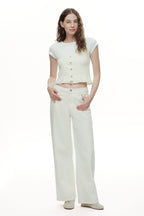 ONESO Elevated High Rise Wide Leg Jeans