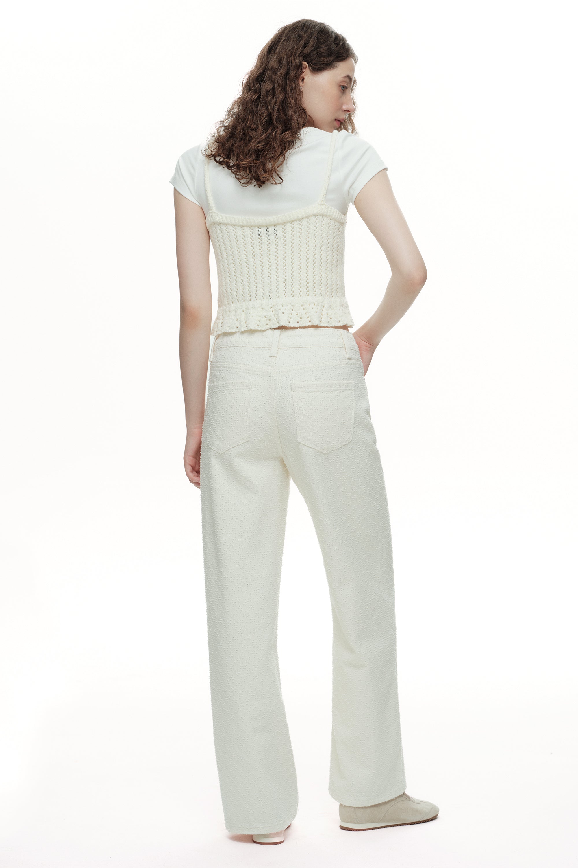 ONESO Elevated High Rise Wide Leg Jeans