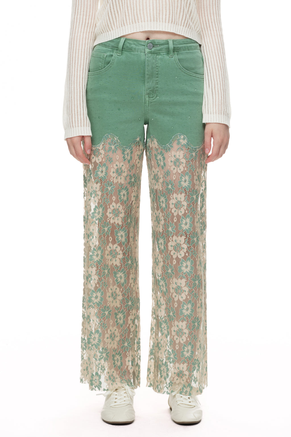 ONESO Romantic High Rise Wide Leg Jeans