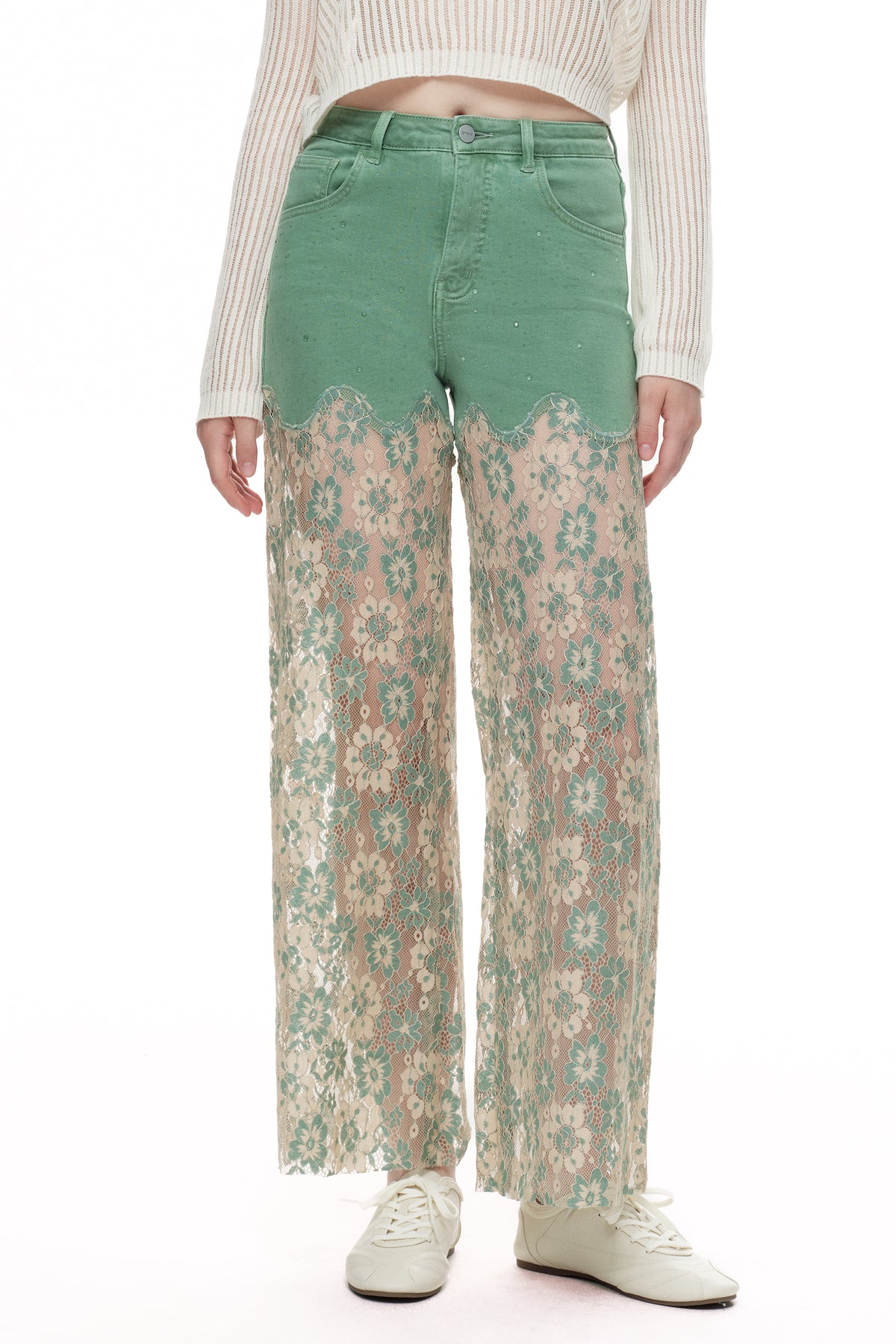 ONESO Romantic High Rise Wide Leg Jeans