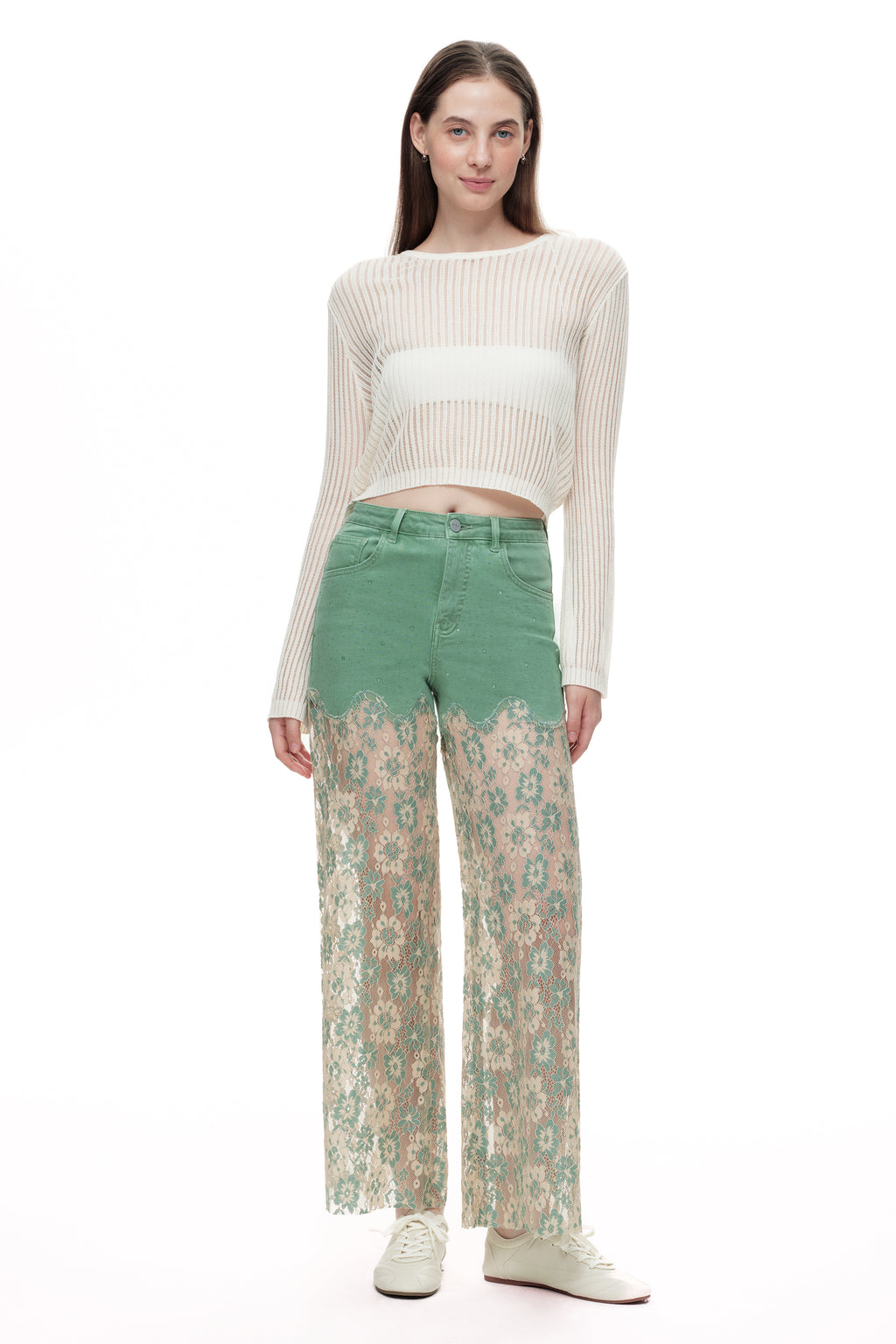 ONESO Romantic High Rise Wide Leg Jeans