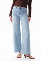 ONESO Modern Classic Mid Rise Wide Leg Jeans